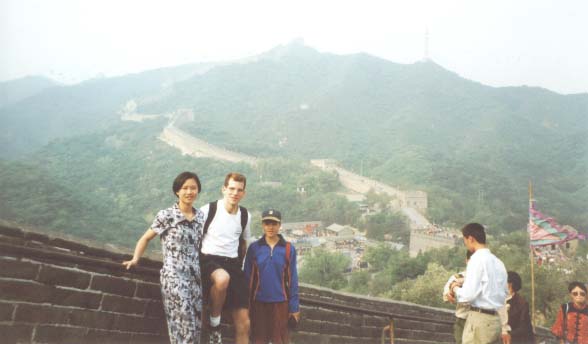 [Raffi and his new friends at the Great Wall]